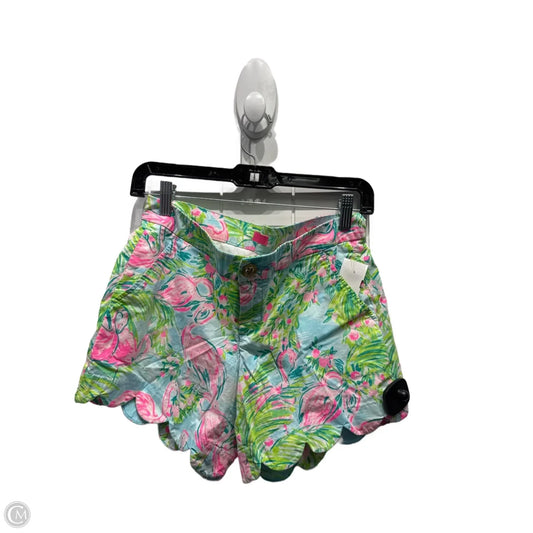 Shorts Designer By Lilly Pulitzer In Blue & Green, Size: 4