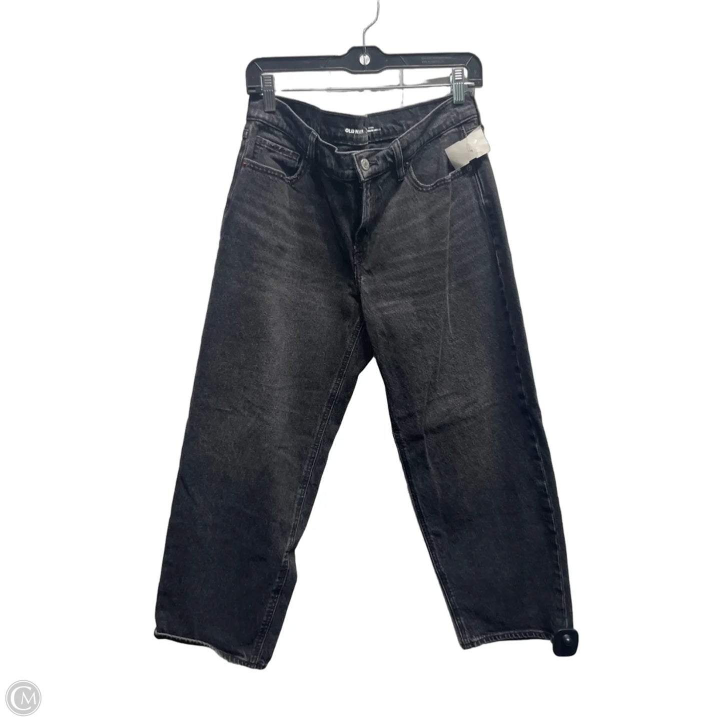 Jeans Boyfriend By Old Navy In Black Denim, Size: 8p
