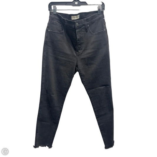 Jeans Skinny By Madewell In Black Denim, Size: 8
