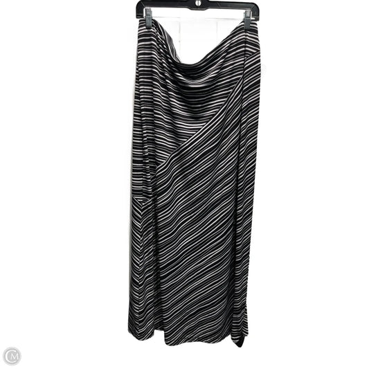 Skirt Maxi By Nue Options In Black & White, Size: Xl
