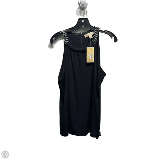 Top Sleeveless By Michael By Michael Kors In Black & Silver, Size: M