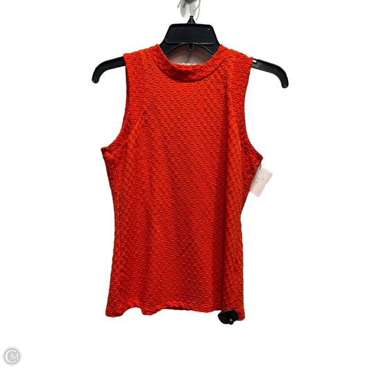 Top Sleeveless By Maeve In Orange, Size: S