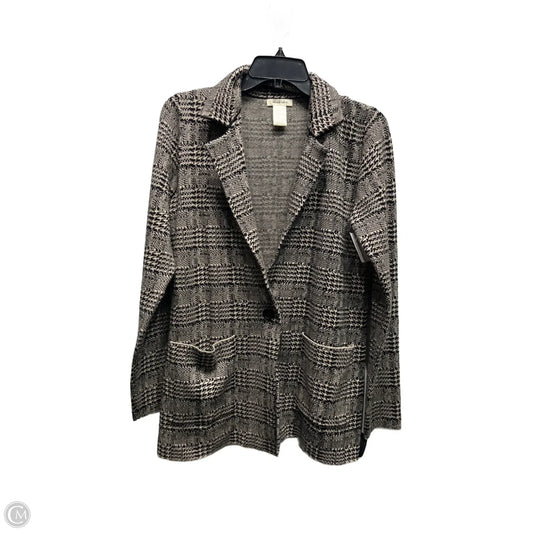 Blazer By Max Studio In Black & Cream, Size: S