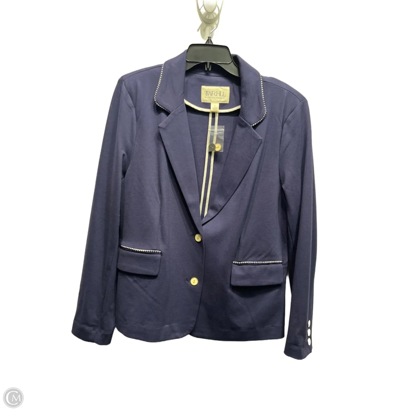 Blazer By CHRISTIE BRINKLEY In Blue & White, Size: L