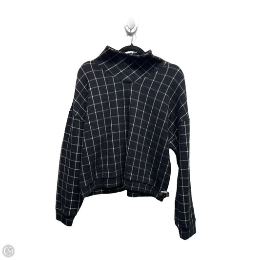 Top Long Sleeve By Madewell In Black & White, Size: L