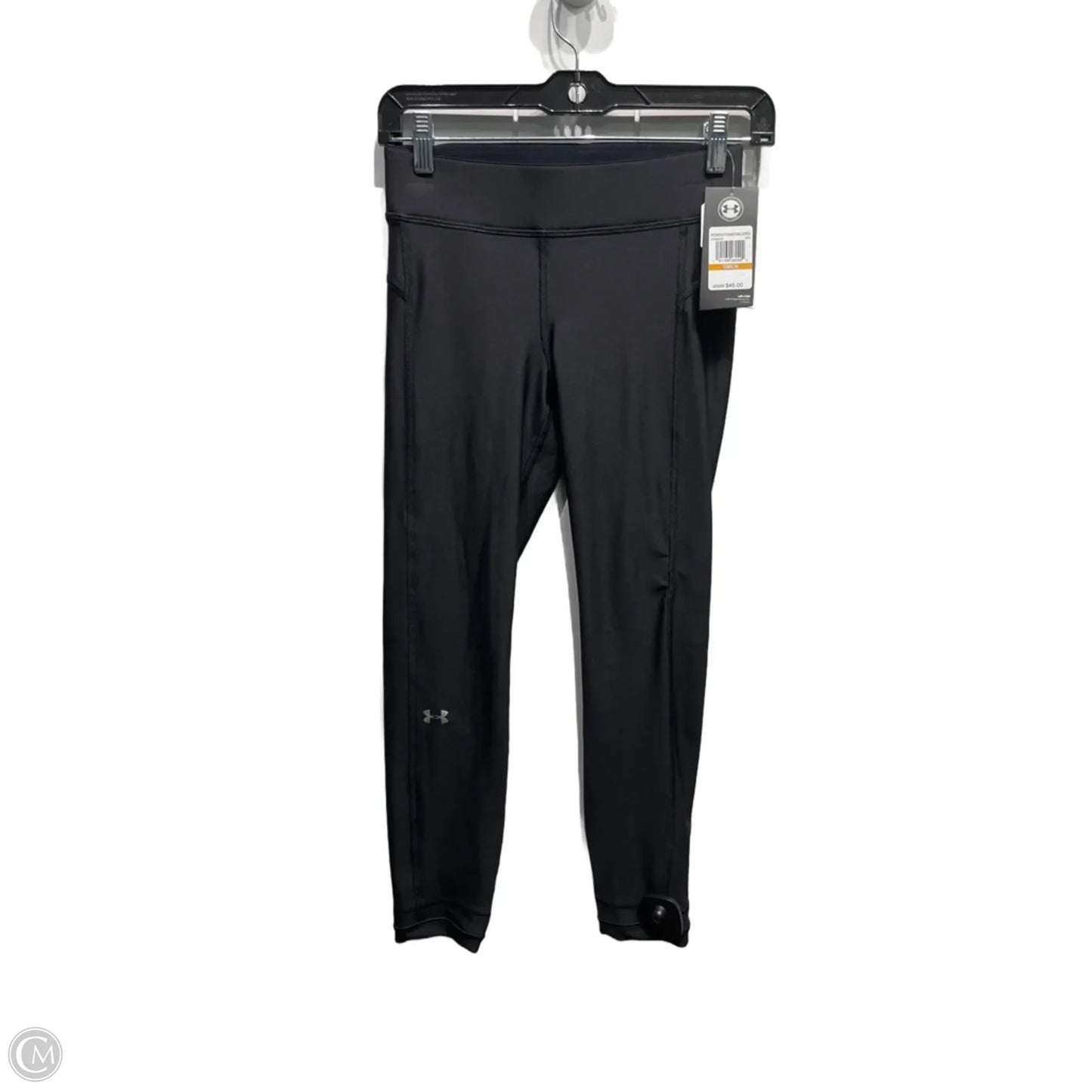 Athletic Leggings Capris By Under Armour In Black, Size: S