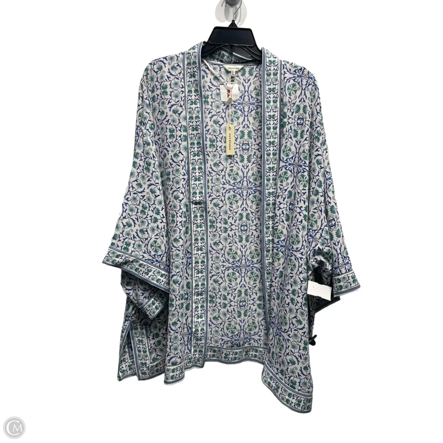 Kimono By Max Studio In Blue & Green, Size: 2x