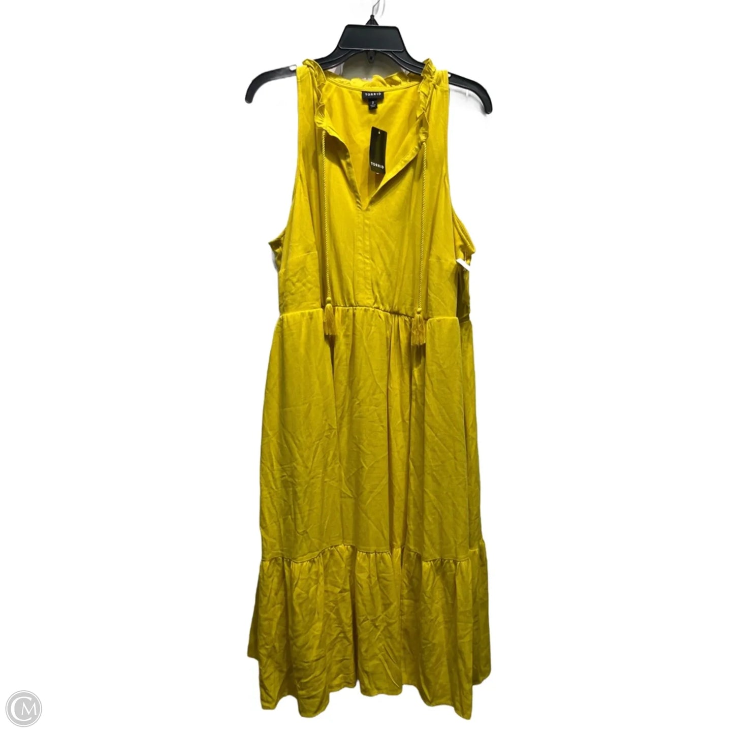Dress Casual Short By Torrid In Yellow, Size: 2x