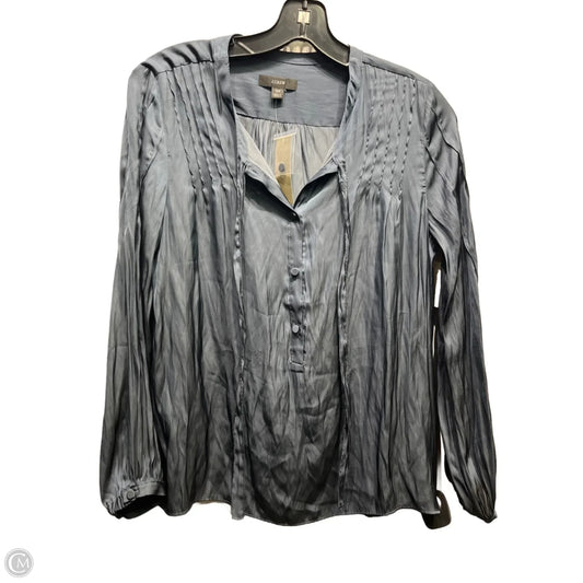 Blouse Long Sleeve By J. Crew In Blue, Size: Xs