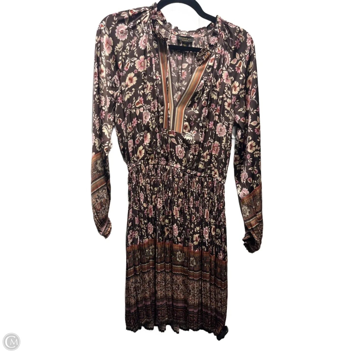 Dress Casual Short By Current Air In Brown & Cream, Size: Xs