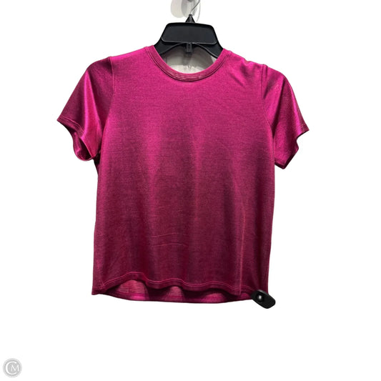 Top Short Sleeve By Porridge In Pink, Size: Xs