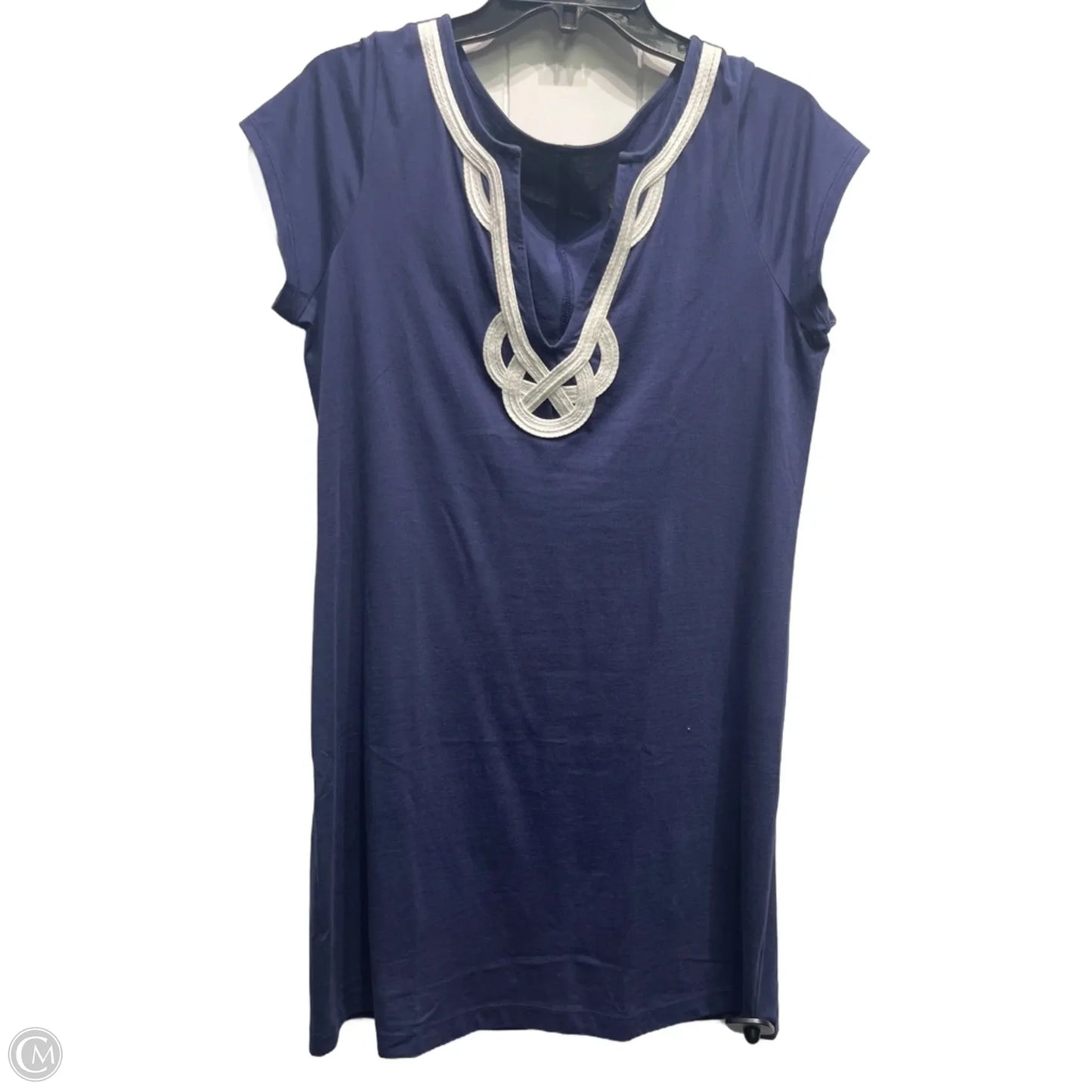 Dress Designer By Lilly Pulitzer In Blue & White, Size: L