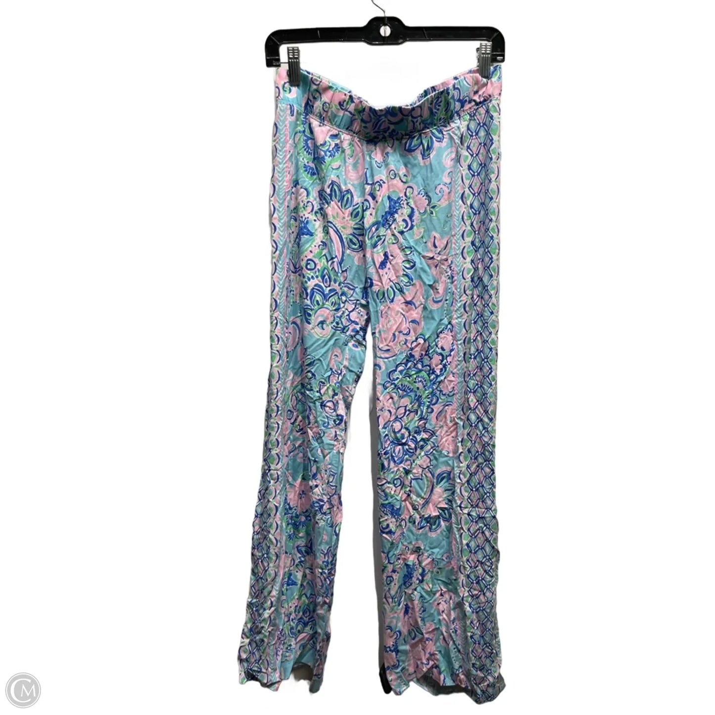 Pants Designer By Lilly Pulitzer In Blue & Pink, Size: S