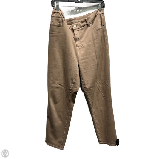 Jeans Straight By Chicos In Brown, Size: 14