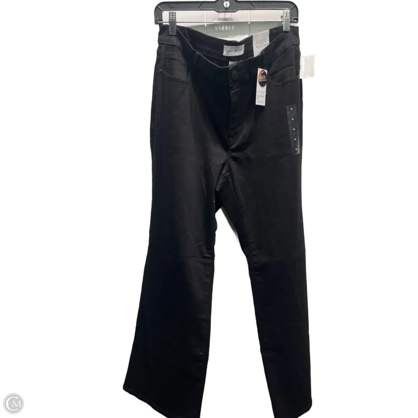 Jeans Wide Leg By Lane Bryant In Black Denim, Size: 16