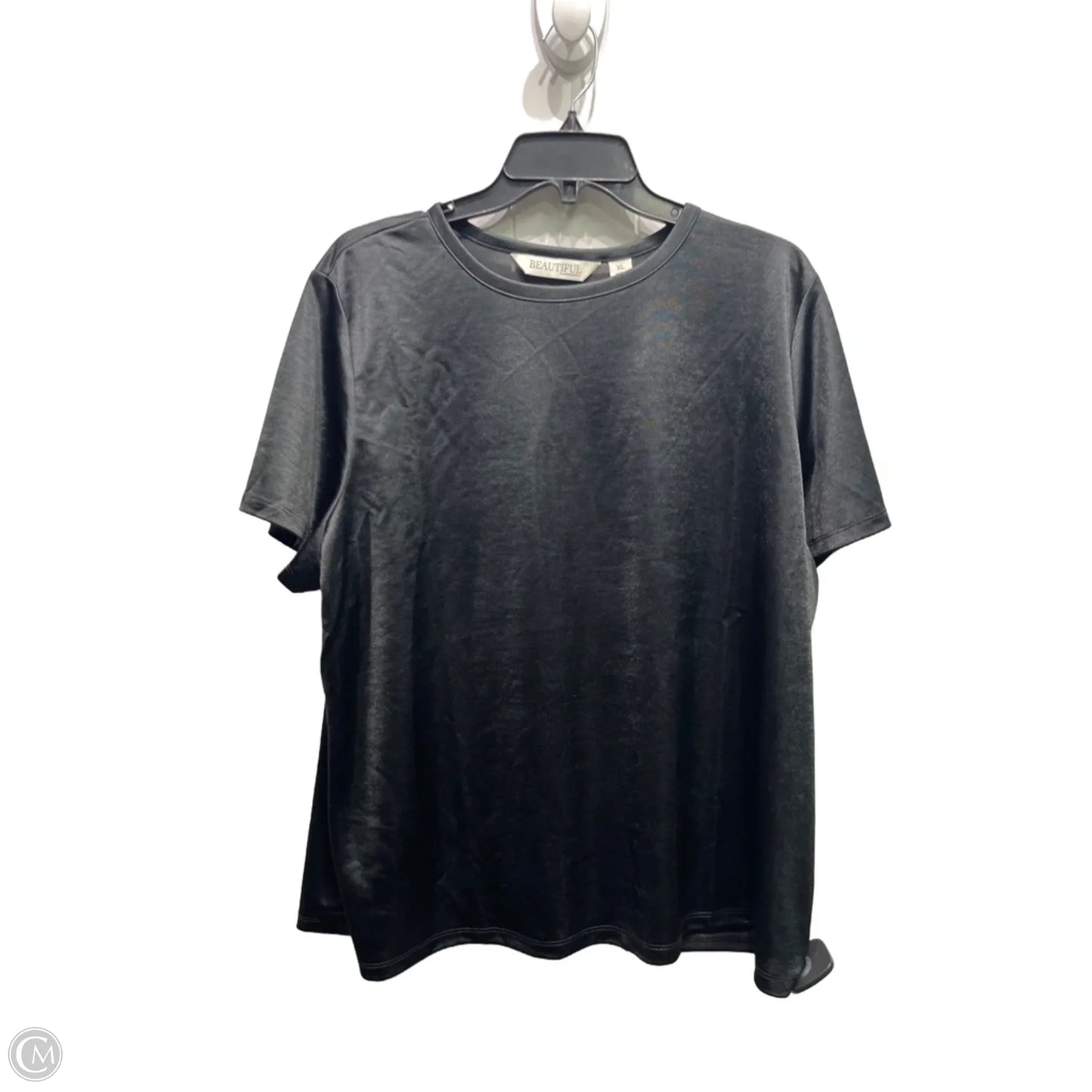 Top Short Sleeve Basic By BEAUTIFUL In Black, Size: Xl