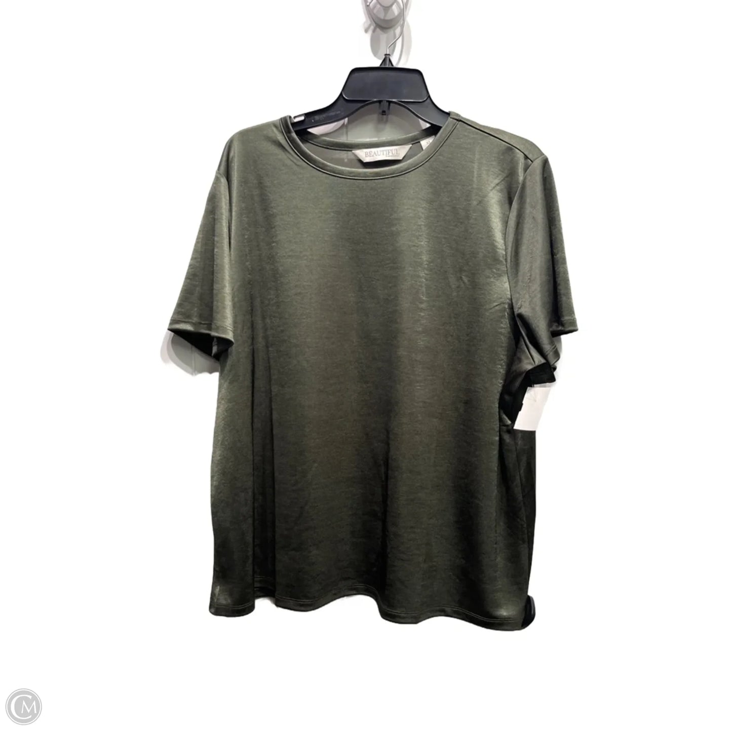 Top Short Sleeve Basic By BEAUTIFUL In Green, Size: Xl