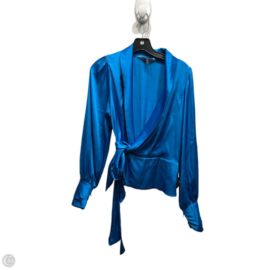 Blouse Long Sleeve By White House Black Market In Blue, Size: 2