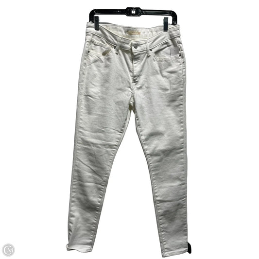 Jeans Skinny By Levis In White Denim, Size: 8