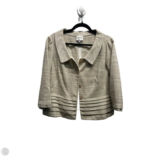 Blazer By Armani Collezoni In Tan, Size: Xl