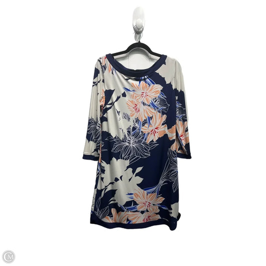 Dress Casual Short By Vince Camuto In Blue & Orange, Size: 14