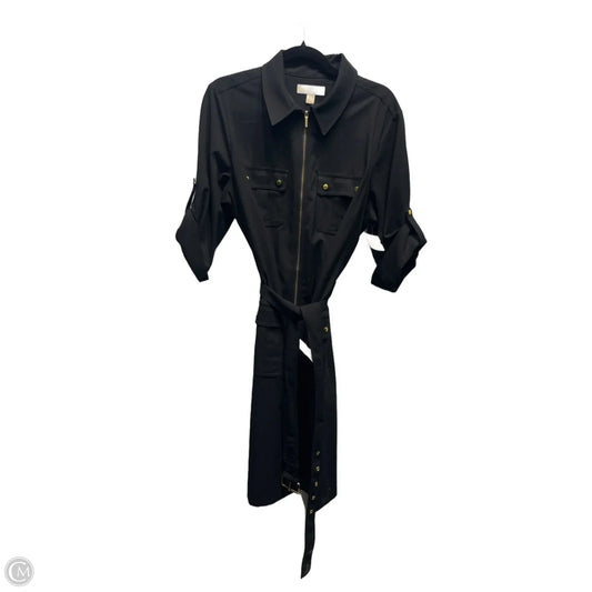 Dress Casual Midi By Michael By Michael Kors In Black, Size: 14