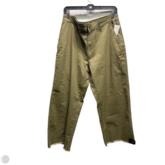 Pants Cropped By Banana Republic In Green, Size: 14