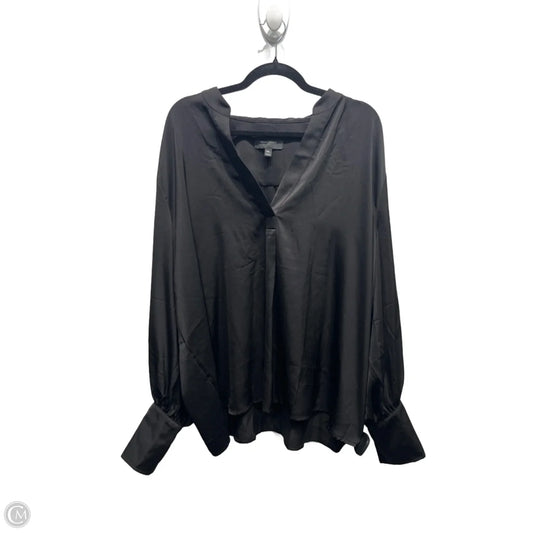 Blouse Long Sleeve By Banana Republic In Black, Size: Xxl