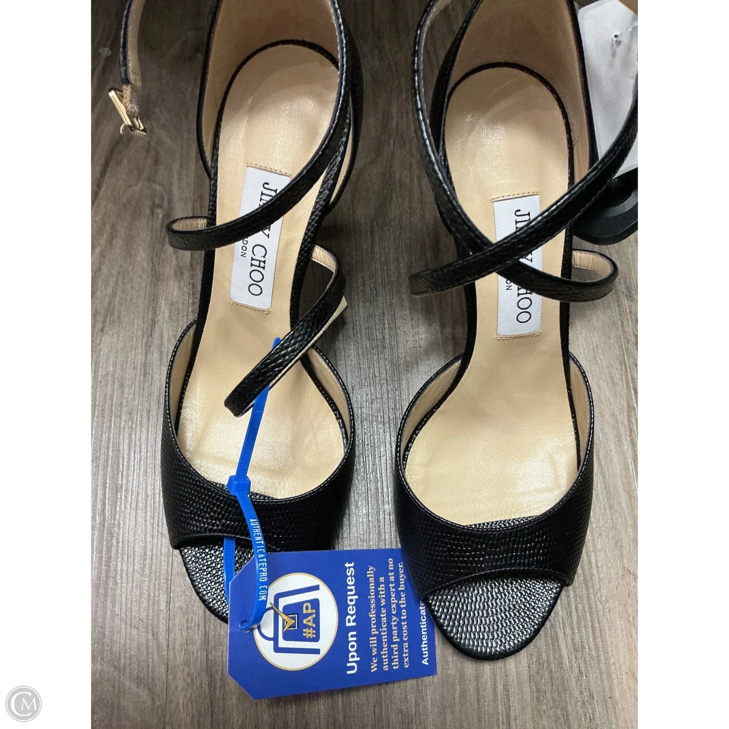 Shoes Luxury Designer By Jimmy Choo In Black, Size: 8