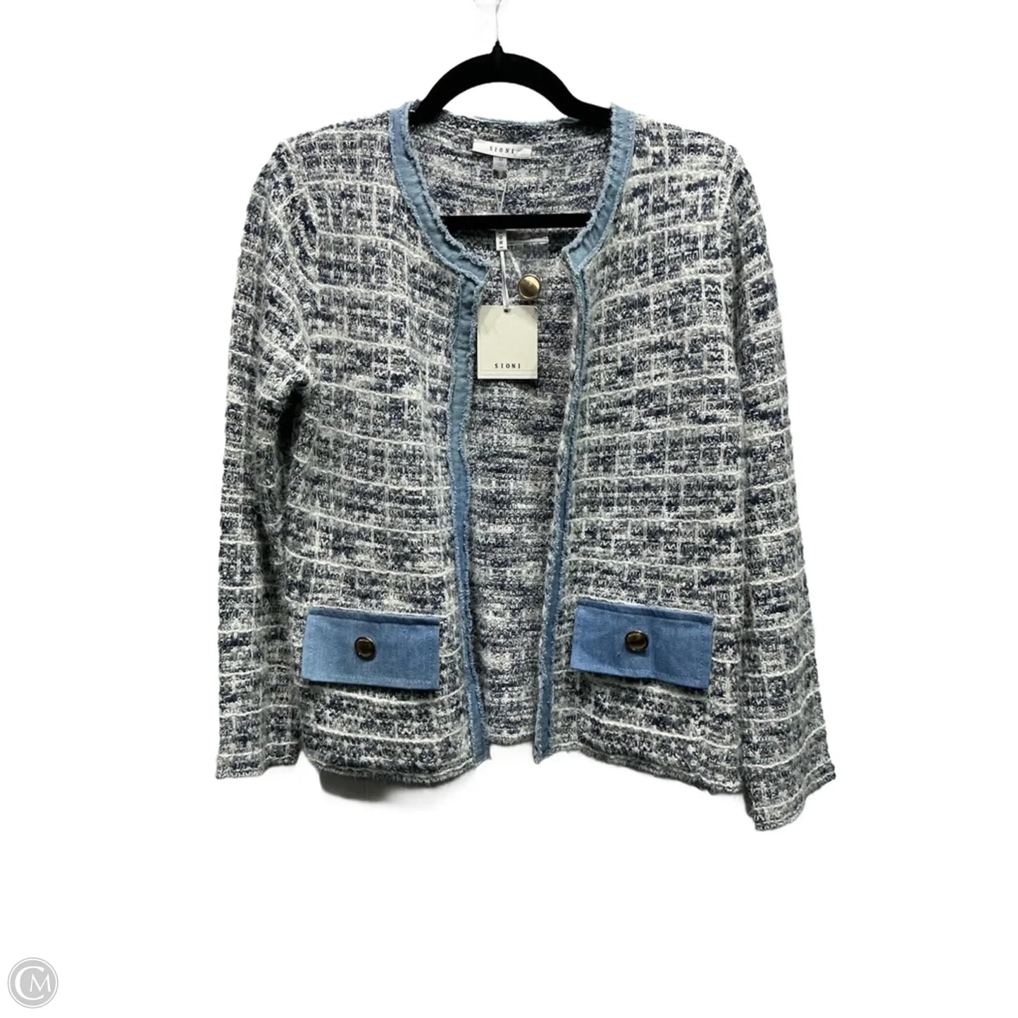 Blazer By Sioni In Blue & White, Size: M