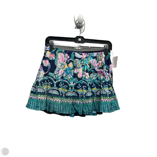 Skort Designer By Lilly Pulitzer In Blue & Pink, Size: Xs