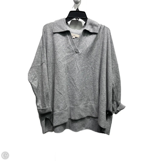Sweater By Loft In Grey, Size: M