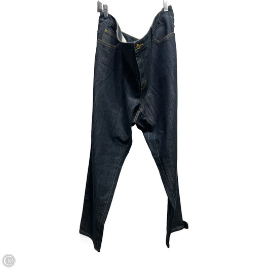 Jeans Wide Leg By Michael By Michael Kors In Blue Denim, Size: 18