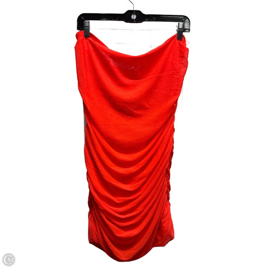 Dress Party Short By Anthropologie In Orange, Size: L