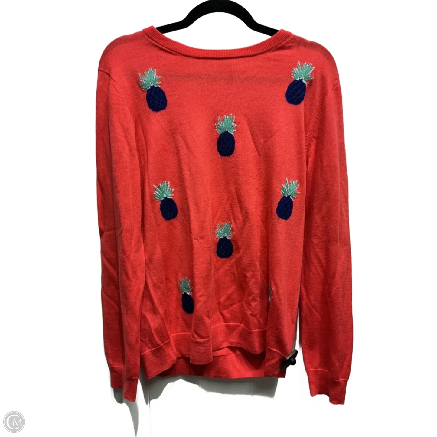 Sweater By Vineyard Vines In Blue & Orange, Size: L