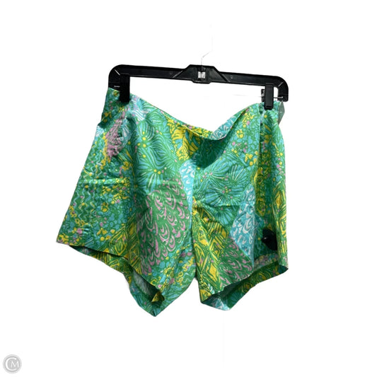 Shorts Designer By Lilly Pulitzer In Green & Yellow, Size: 8