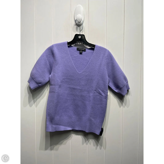 Sweater Short Sleeve By Ann Taylor In Purple, Size: Xsp