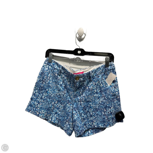 Shorts Designer By Lilly Pulitzer In Blue & White, Size: 2