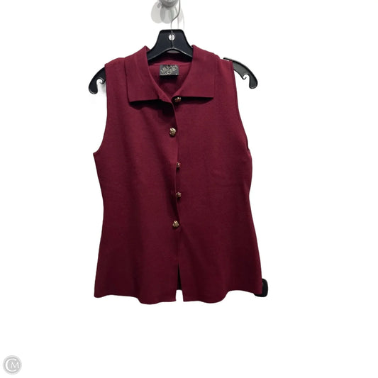 Vest Other By Milk & Honey In Maroon, Size: M