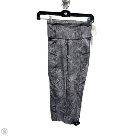 Athletic Leggings Capris By Lululemon In Black & White, Size: 4