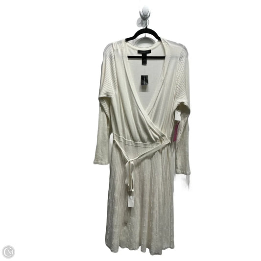 Dress Casual Short By Ashley Stewart In Cream, Size: 14