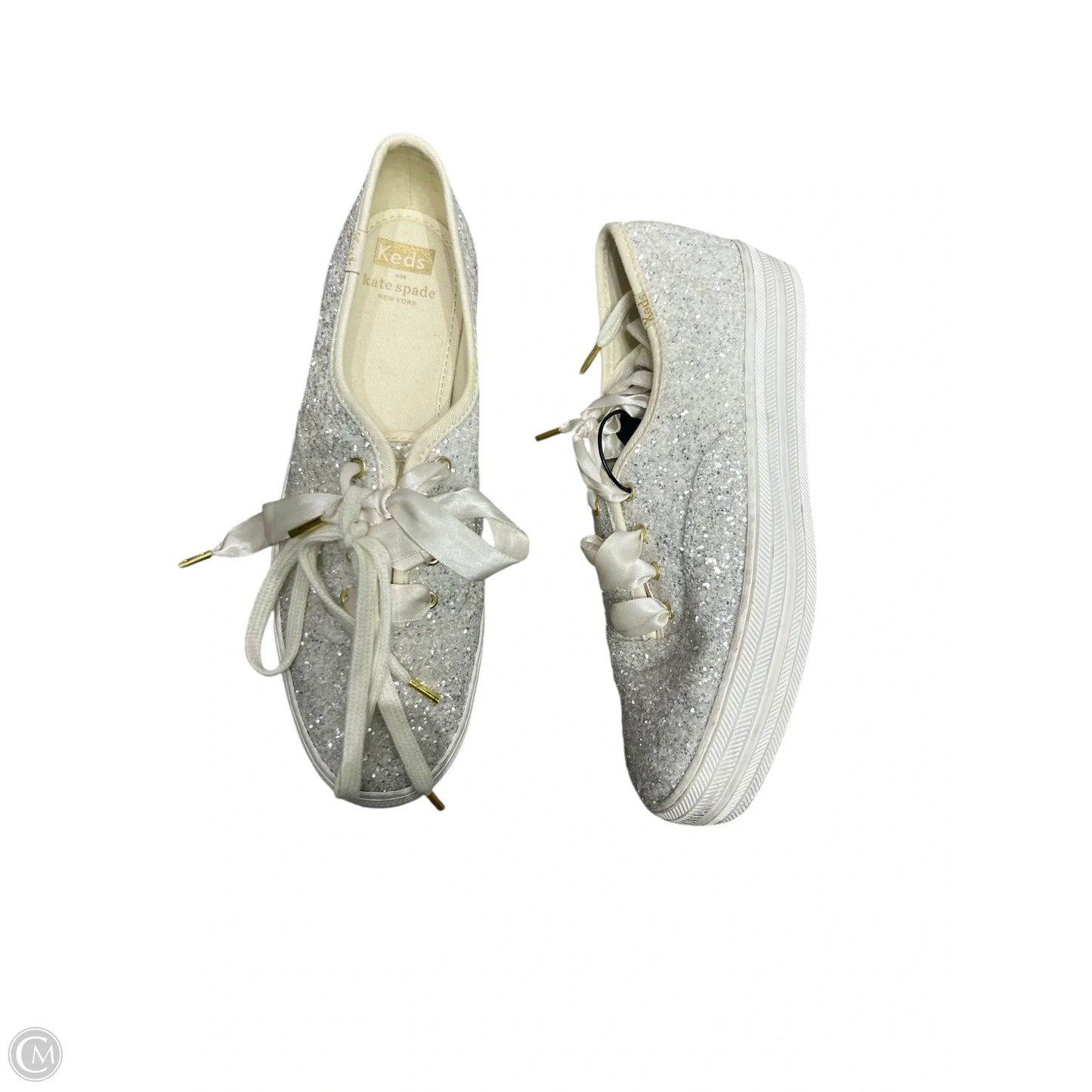 Shoes Designer By Kate Spade In White, Size: 8