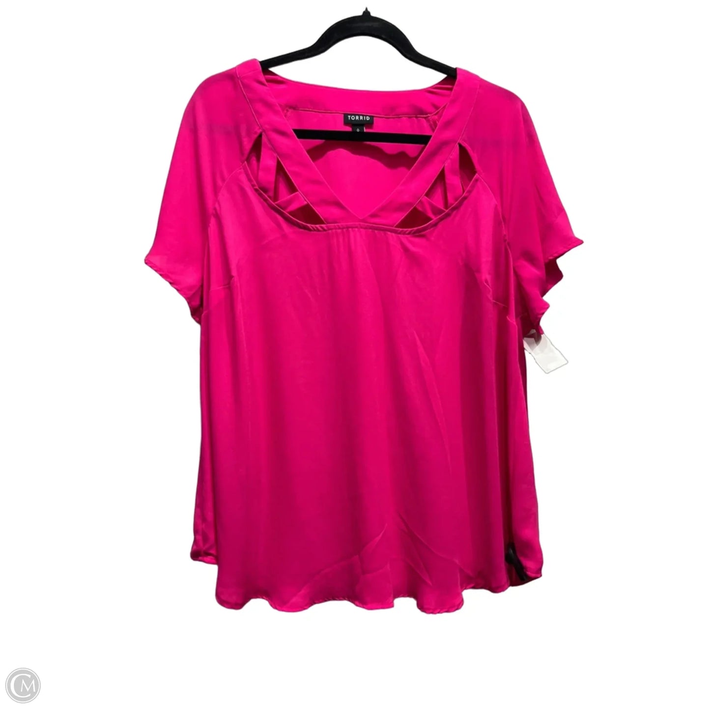 Top Short Sleeve By Torrid In Pink, Size: 12