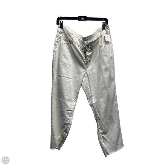 Pants Cropped By Maurices In White Denim, Size: 16