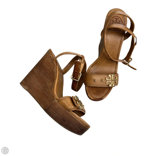 Sandals Designer By Tory Burch In Brown, Size: 8
