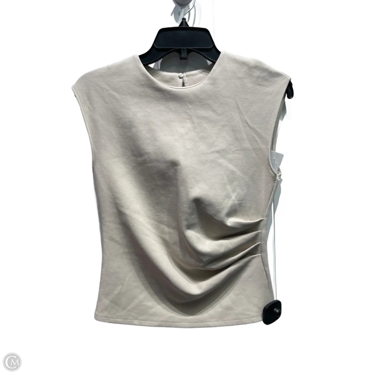 Top Short Sleeve By Zara In Brown, Size: M