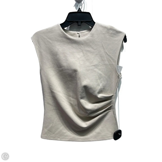 Top Short Sleeve By Zara In Brown, Size: M