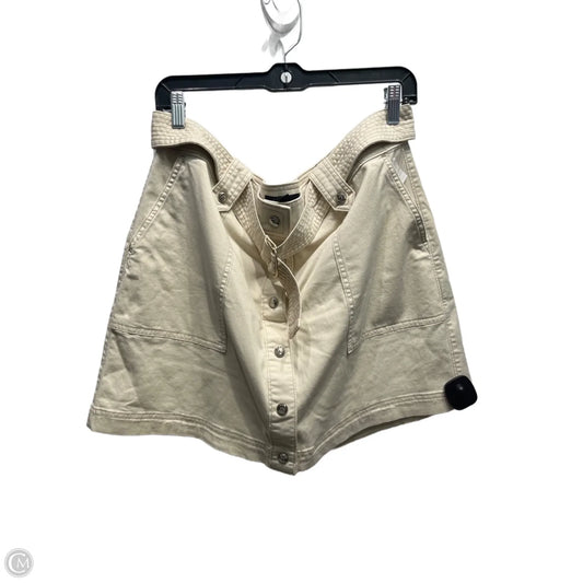 Skirt Mini & Short By White House Black Market In Tan, Size: 18