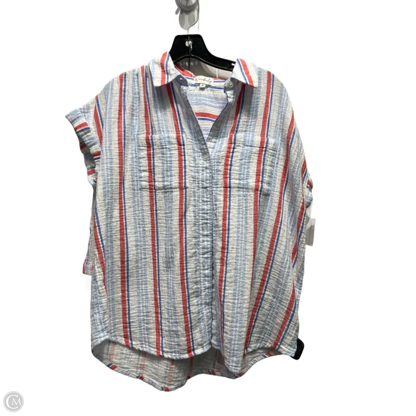 Shorts Set By Wonderly In Blue & Red, Size: S