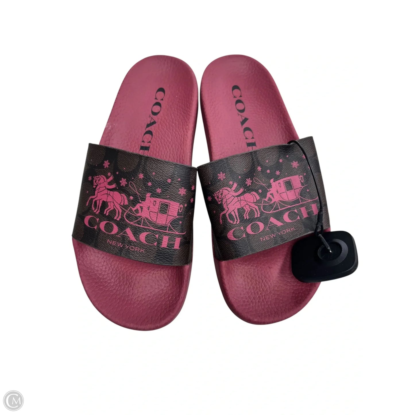 Sandals Designer By Coach In Pink, Size: 6